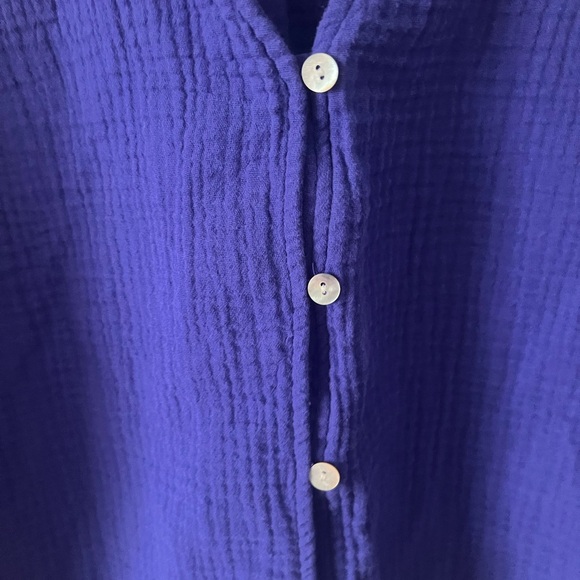 Penningtons Royal Blue Button-Down Shirt - Picture 5 of 8